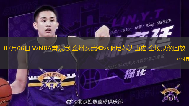 07月06日 WNBA常規(guī)賽 金州女武神vs明尼蘇達(dá)山貓 全場(chǎng)錄像回放